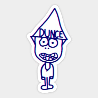 Dunce Sticker